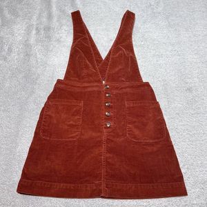 Free People Dress Womens 4 Overall Copper Rust Orange Old School Love Jumper